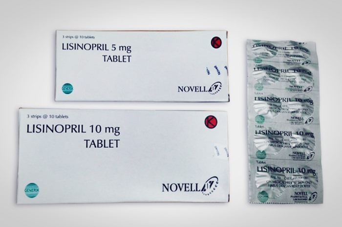 lisonopril tablet 5 mg dan 10 mg