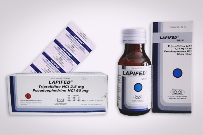 lapifed tablet dan lapifed sirup