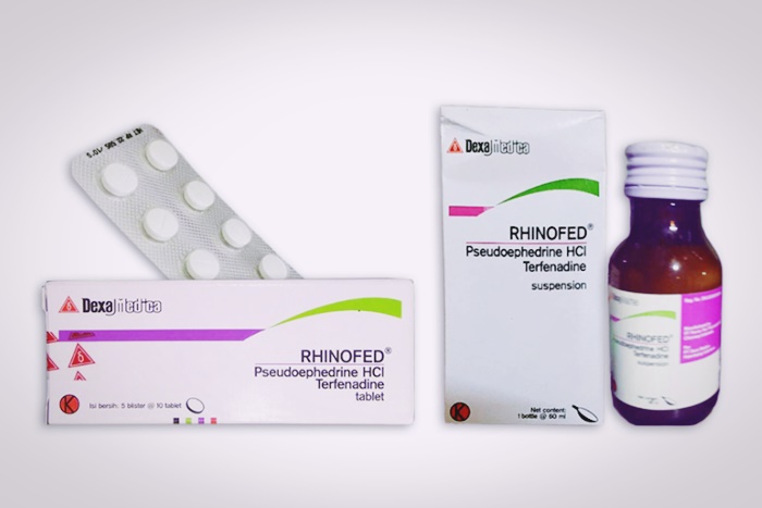 rhinofed tablet dan sirup