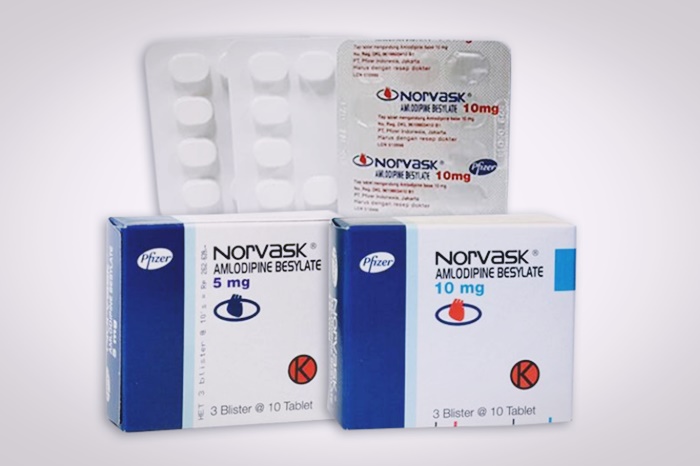 norvask tablet 5 dan 10 mg