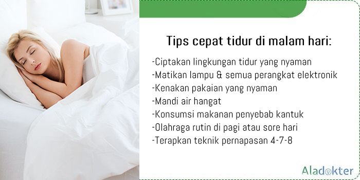 tips cepat tidur di malam hari