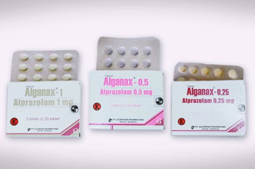 alganax 1 mg, 0,5 mg dan 0,25 mg