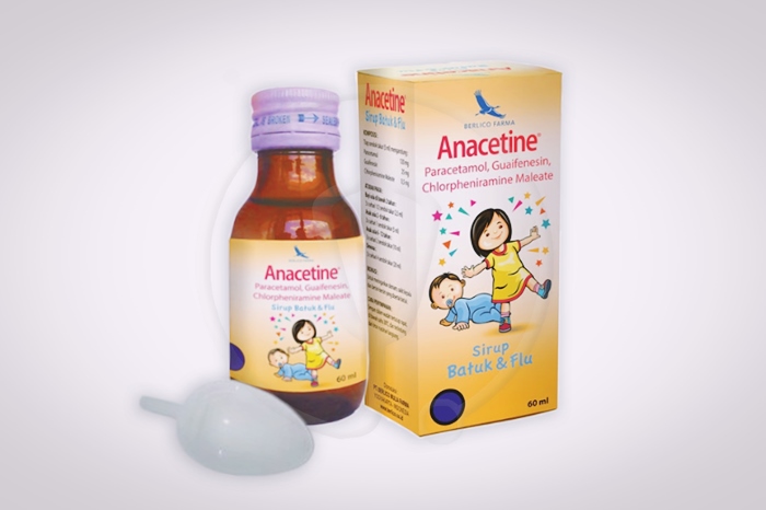 anacetine obat batuk flu anak