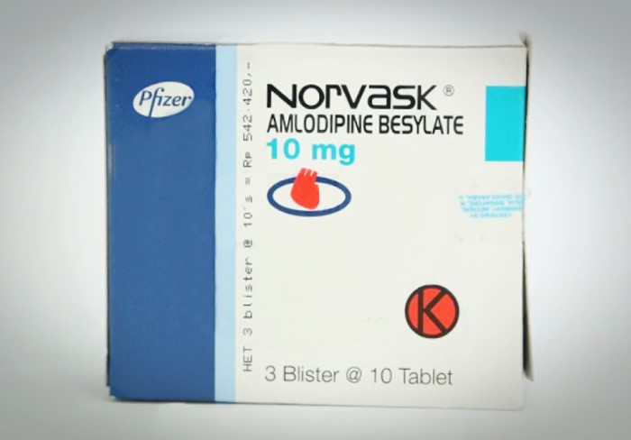 Norvask 10 mg tablet 